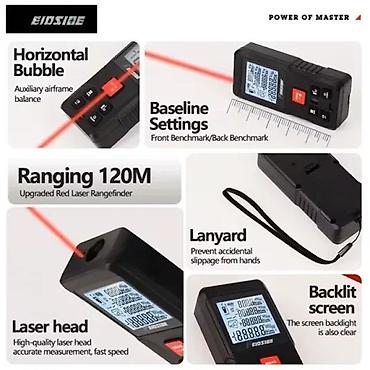 Ostali alati i mašine: Laserski daljinomer FEIDSIDE T-13/ 120m NOVO. Feidsajdov laserski — 6