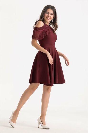 Женская одежда: Вечернее платье, Миди, M (EU 38)