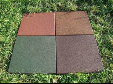 Резиновая плитка: Резиновая плитка для покрытий - Формат: модульные квадраты. - — 13