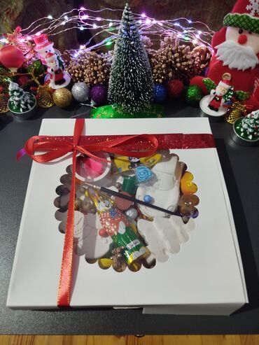 Hədiyyə bağlamaları: Hədiyyə qutusu, Yeni, rəng - Ağ, Ödənişli çatdırılma — 4