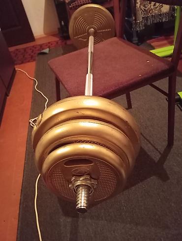 Ştanqlar və ştanq diskləri: Ştanq, Çəki: 22 kq, Yeni — 4