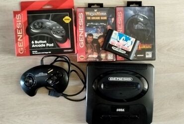 vip cs2 com m416: Sega Genesis 2 2 joystick (1 yeni 6 knopkalı) MK (qutulu) Wrestling