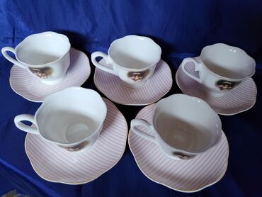 Kuhinjski setovi: Soljice nove,vintaz za kafu Sigma porcelanske. Soljice komada 6 u — 4