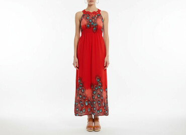 sukienki z piórami długa: Sukienka damska, rozmiar S