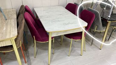 açilan stol: Для кухни, Для гостиной, Новый, Раскладной, Прямоугольный стол, 4 стула