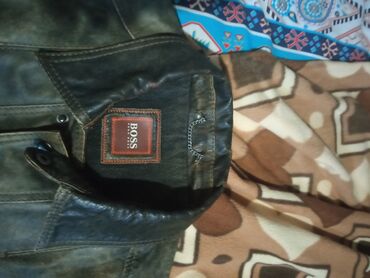 Kurtkalar: HUGO BOSS kişi dəri gödəkcə - Material: qalın, təbii dəri — 14