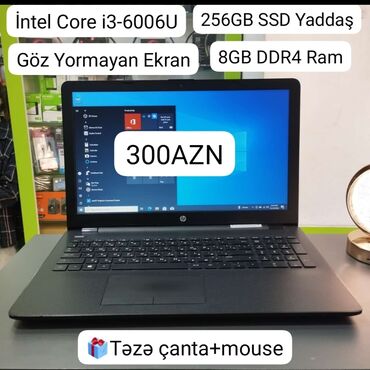 HP: İşlənmiş HP Pavilion, 15.6 ", Intel Core i3, 256 GB, Ünvandan götürmə, Pulsuz çatdırılma, Ödənişli çatdırılma