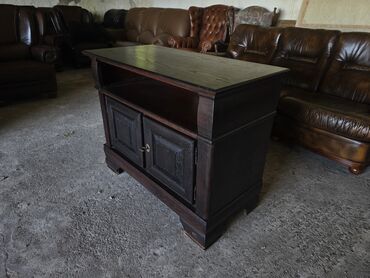 Komode: TV komoda od punog drveta, tamno bajcovana - Klasničan dizajn sa — 7