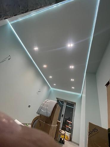 Натяжной потолок: Натяжной потолок Глянцевое, Матовое, 3D потолки Гарантия, Бесплатная консультация, Бесплатный замер — 4