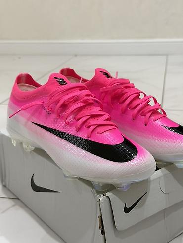 Футбольные бутсы Nike Mercurial Vapor - Цвет: розовый/белый с чёрным