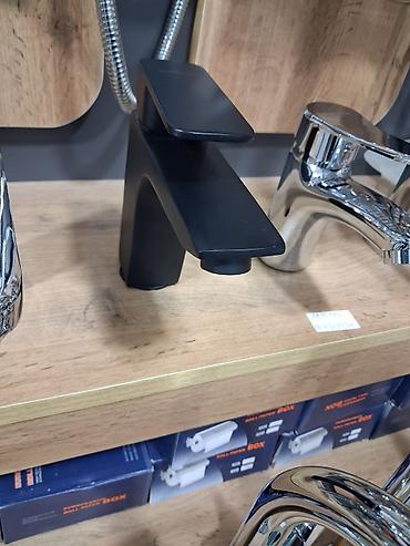 Çanaq üçün kranlar: Qara mat kran – lavabo üçün, təkçevirməli - Dizayn: müasir, kvadrat — 2
