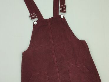 spodnie materiałowe w kratę: Dungaree, Bershka, S (EU 36), condition - Very good