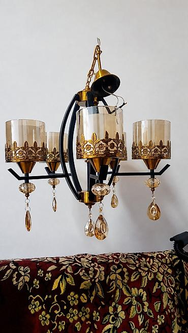 yeni il əl işləri: Çılçıraq, 5 lampa, Metal — 1