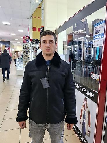 Дубленки: Мужская дублёнка из натуральной овчины - Цвет: глубокий чёрный. - — 10