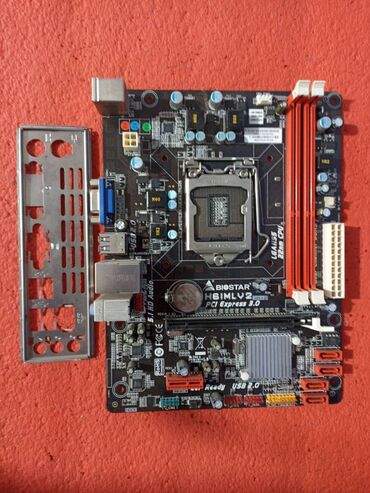 Системы охлаждения: Материнская плата, Б/у, Biostar, LGA1155, Micro-ATX, Для ПК