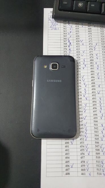 korpe telefonlar: Samsung Galaxy Core, rəng - Boz, Sensor, İki sim kartlı