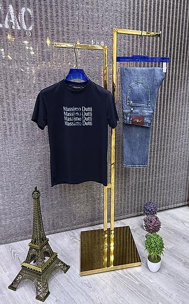 Kişi geyimləri: Kişi T‑shirt kolleksiyası Brend variantları: - Massimo Dutti qısaqol — 4