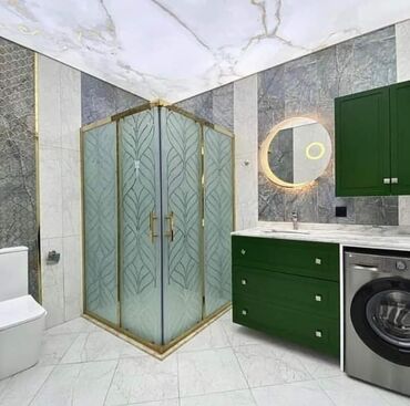 Duş kabinaları, arakəsmələr: Yeni Arakəsmə, Künc üçün, Pulsuz çatdırılma — 2