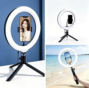 usb: Ring Light İşıqlı Tripod — Mükəmməl Çəkiliş və İşıqlandırma! — 1