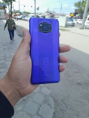 Мобильные телефоны: Poco X3 Pro, Б/у, 256 ГБ, цвет - Синий, 2 SIM