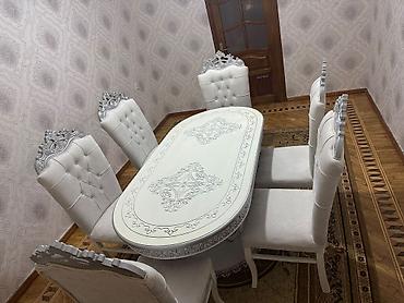 Qonaq otağı üçün, İşlənmiş, Açılmayan, Oval masa, 6 stul lalafo.az -da Qonaq otağı üçün, İşlənmiş, Açılmayan, Oval masa, 6 stul
