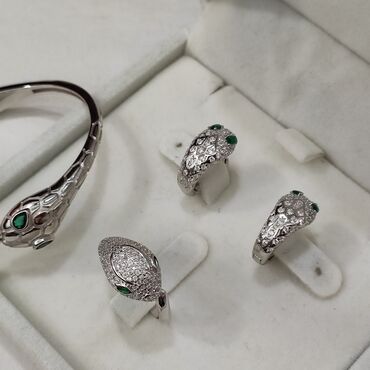 Серебряные наборы украшений: Набор украшений, Проба 925, Женские, Новый — 12