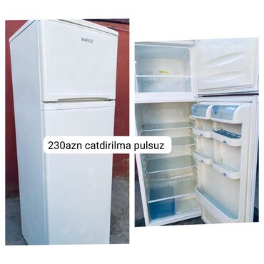 Paltaryuyan maşınlar: 2 qapılı Beko Soyuducu Satılır, rəng - Ağ