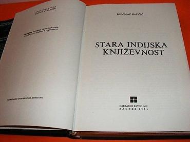 Knjige, audio i video formati: Stara indijska književnost : sanskrtska, palijska i prakrtska Izdavač — 3