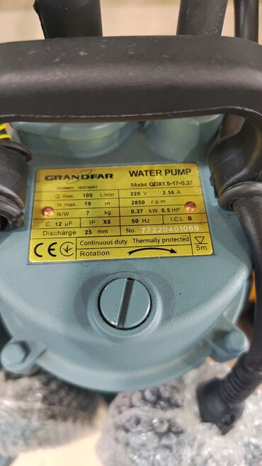 Nasoslar və hidroforlar: Nasos, Ev üçün (məişət), quraşdırılma Sualtı, Yeni -da lalafo.az — 7 Nasoslar və hidroforlar: Nasos, Ev üçün (məişət), quraşdırılma Sualtı, Yeni — 7