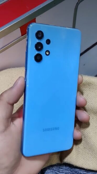 samsunq a20: Samsung Galaxy A32, 64 GB, rəng - Göy, Barmaq izi, İki sim kartlı, Face ID
