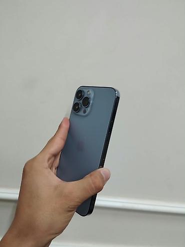 IPhone 13 Pro, Б/у, 256 ГБ, Sierra Blue, Зарядное устройство, Коробка, 83 %