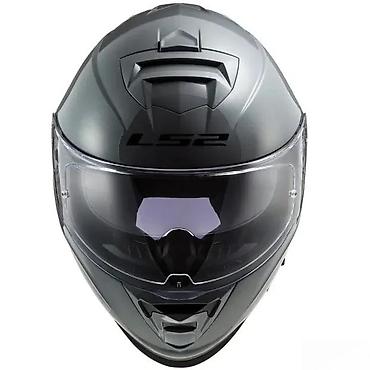 Oprema za bicikliste: LS2 Storm integralna moto kaciga – siva, aerodinamičnog dizajna - — 4