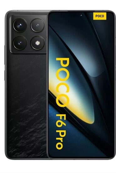 xiaomi poco c40: Смартфон Poco F6 Pro в чёрном корпусе с текстурированной задней