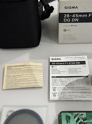 Фото и видеокамеры: Продаю Sigma 28-45mm f1.8 Sony E mount, полный кадр Покупал 7го — 9