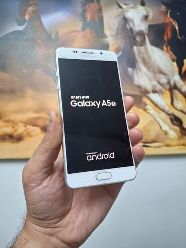 Тарелки: Samsung Galaxy A5 2016, 16 ГБ, цвет - Белый, Отпечаток пальца