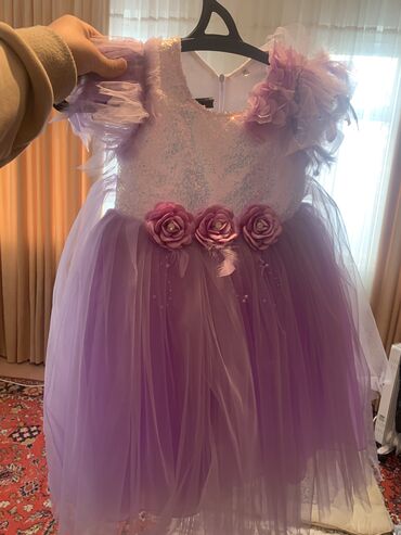 фиолетовое платье в пол: Детское платье, цвет - Фиолетовый, Новый