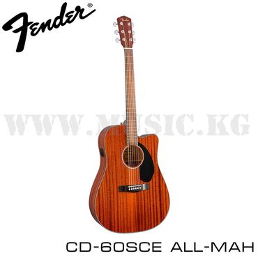 акустическая: Электроакустическая гитара Fender CD-60SCE All Mahagony В сочетании с