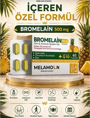 Витамины и БАДы: Çəki nəzarəti və maddələr mübadiləsi: Bromelain, qarsiniya və konjak — 4