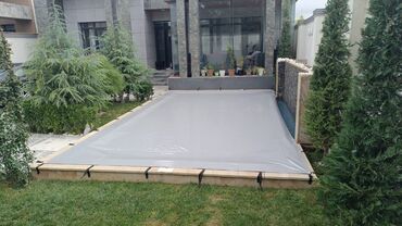Маски, очки: Hovuz üçün qoruyucu örtük - Material: sıx, suya və UV-ya davamlı