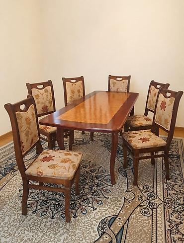 Qonaq otağı üçün, İşlənmiş, Kvadrat masa, 6 stul lalafo.az -da Qonaq otağı üçün, İşlənmiş, Kvadrat masa, 6 stul