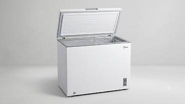 kolbasa soyuducu: Yeni 1 qapılı Midea Soyuducu Satılır, rəng - Ağ, Təkərli — 1