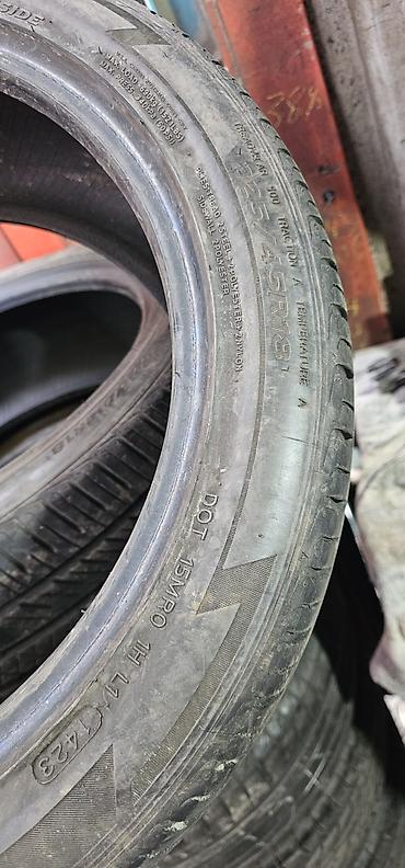 hankook: Шины 225 / 45 / R 18, Лето, Б/у, Пара, Легковые, Корея, Hankook — 3