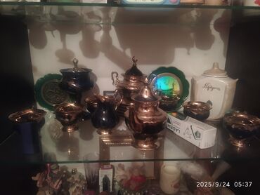 Digər dəstlər və servizlər: Kolleksiya dekor əşyaları və retro telefon saat - Mis və keramikadan — 6