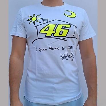 Majice: Muška majica kratkih rukava – bela, sa printom “46” i natpisom “il — 1