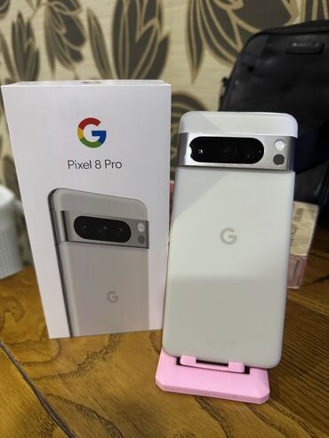 Google: Google Pixel 8 Pro, Б/у, 128 ГБ, цвет - Белый, 1 SIM, eSIM