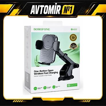 borofone bw17: Borofone BH222 15W simsiz şarjlı telefon tutacağı Borofone BH222 — 1