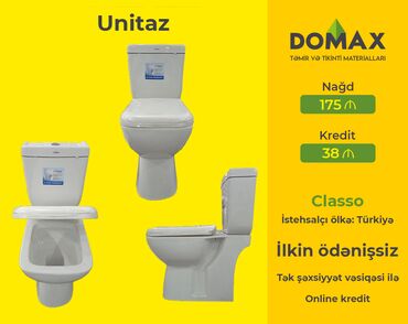 kredit maqintafon v Azərbaycan | Maqnitolalar: Unitaz | Sanita Luxe, Kirovit, Bocchi | Monoblok | Türkiyə