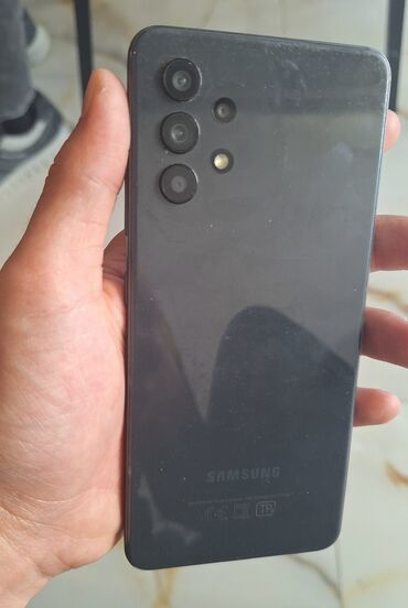 samsung galaxy a32: Samsung Galaxy A32, 128 GB, rəng - Qara, İki sim kartlı, Face ID, Sənədlərlə