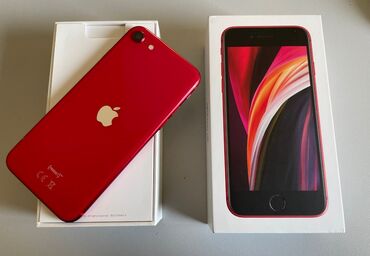 чехол iphone блестки: IPhone SE 2020, Красный, Отпечаток пальца