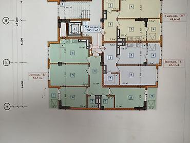 building: 3 комнаты, 85 м², Аламедин-1 мкр Элитка, 10 этаж, ПСО (под самоотделку) — 2